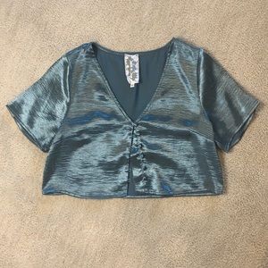 Metallic Crop Top